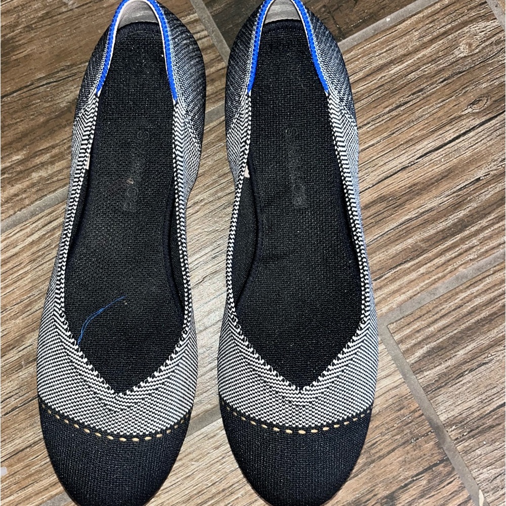 Rothy’s The Flat in Grey Mist Captoe